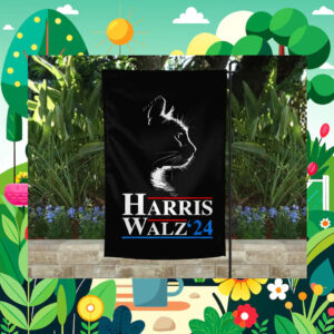 Cat Ladies for Harris Walz 2024 Garden Flag
