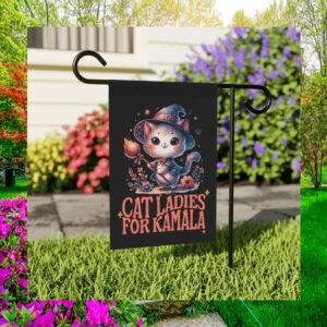 Cat Ladies for Kamala Harris House Flag