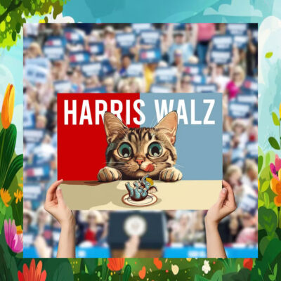 Cat Ladies for Kamala Harris Walz Yard Sign