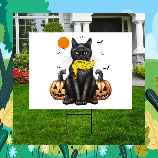 Cat Lady Kamala Harris 2024 Yard Sign