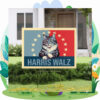 Cat Lady Kamala Harris Walz 2024 Yard Sign