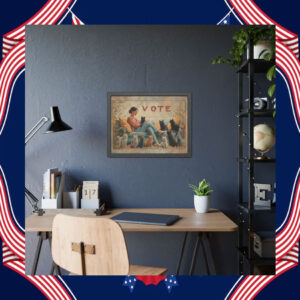 Cat Lady Vote Kamala Harrris Poster
