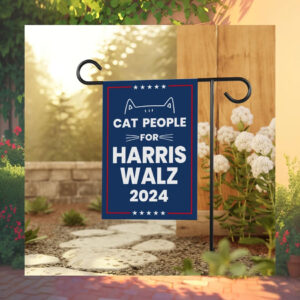 Cat People For Harris Walz 2024 Flags