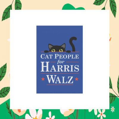 Cat People For Harris Walz 2024 Garden Flags