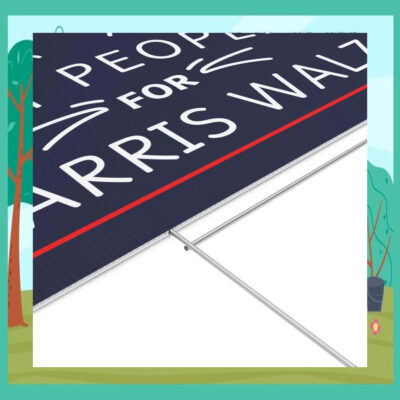 Cat People For Harris Walz 2024 Yard Signs