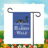 Cat People For Harris Walz Garden Flag