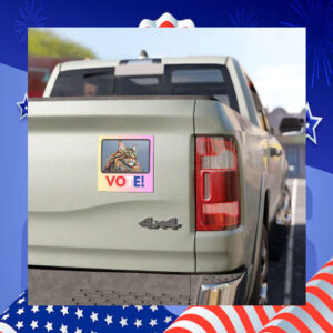 Cat Vote Kamala Harris Car Magnet