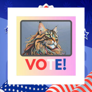 Cat Vote Kamala Harris Car Magnet