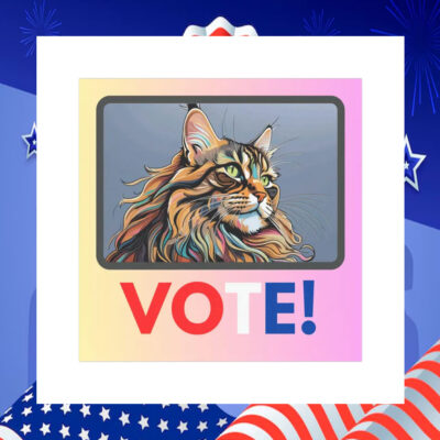 Cat Vote Kamala Harris Car Magnet