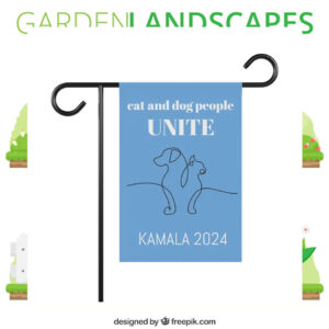 Cat and Dog People Unite For Kamala 2024 Flag