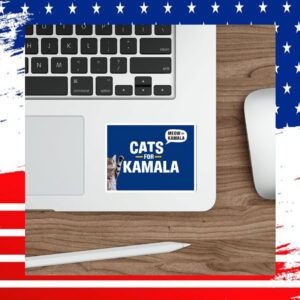 Cats For Kamala 24 Election Sticker
