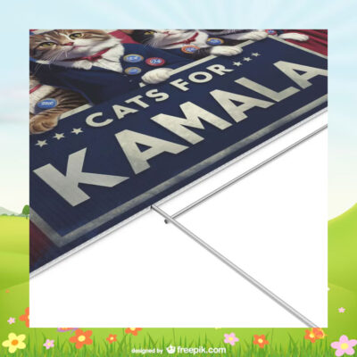 Cats For Kamala 24 Yard Signs