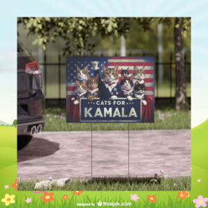 Cats For Kamala 24 Yard Signs