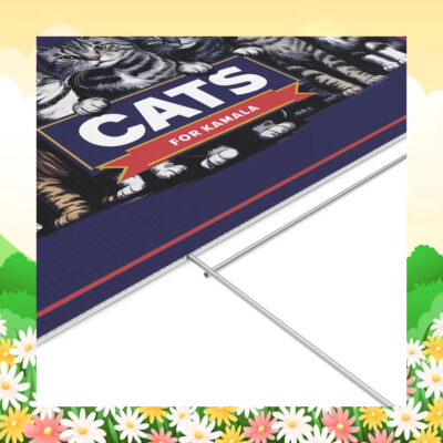 Cats For Kamala Election Yard Signs