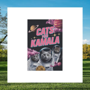Cats For Kamala Garden Flags
