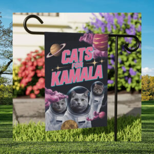 Cats For Kamala Garden Flags