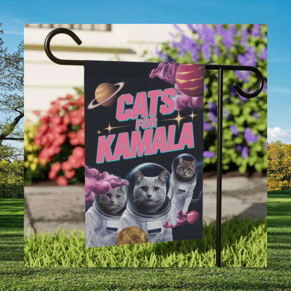 Cats For Kamala Garden Flags