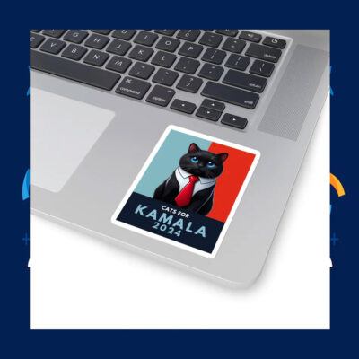 Cats For Kamala Harris 2024 President Sticker