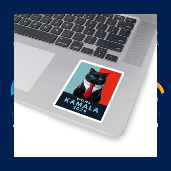 Cats For Kamala Harris 2024 President Sticker