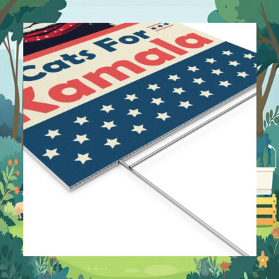Cats For Kamala Harris 2024 President Yard Sign