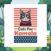 Cats For Kamala Harris 2024 President Yard Sign