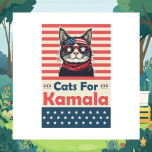 Cats For Kamala Harris 2024 President Yard Sign