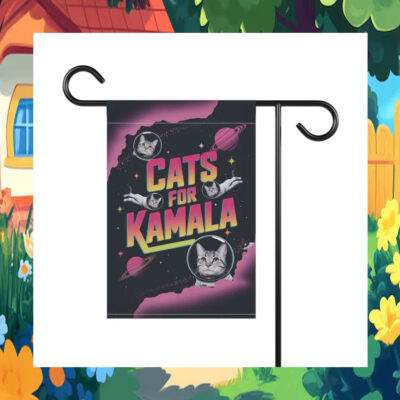 Cats For Kamala Harris Garden Flag