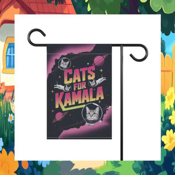 Cats For Kamala Harris Garden Flag
