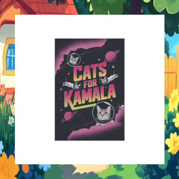 Cats For Kamala Harris Garden Flag