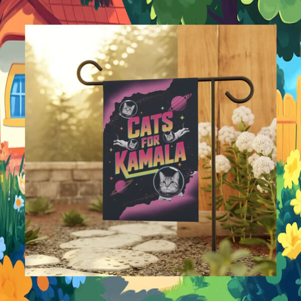 Cats For Kamala Harris Garden Flag