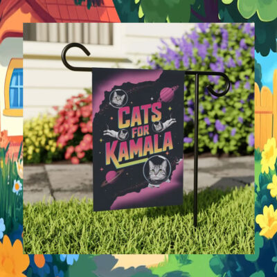 Cats For Kamala Harris Garden Flag