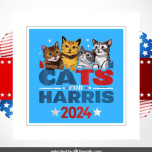 Cats Harris 2024 Sticker