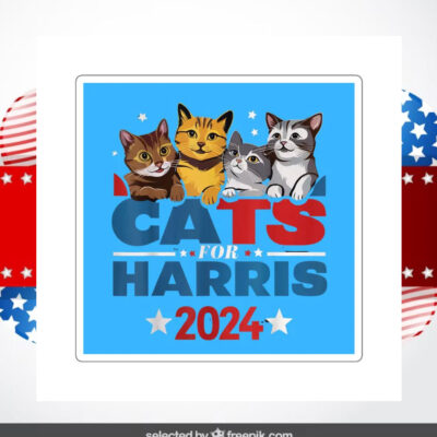 Cats Harris 2024 Sticker