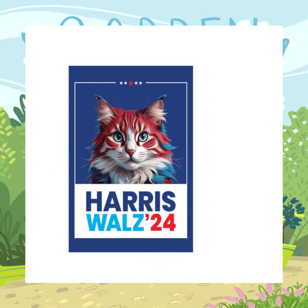 Cats Harris Walz 24 Garden Flag