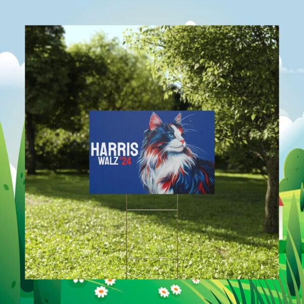 Cats Harris Walz 24 Yard Sign