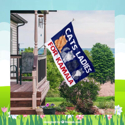 Cats Ladies For Kamala Flag