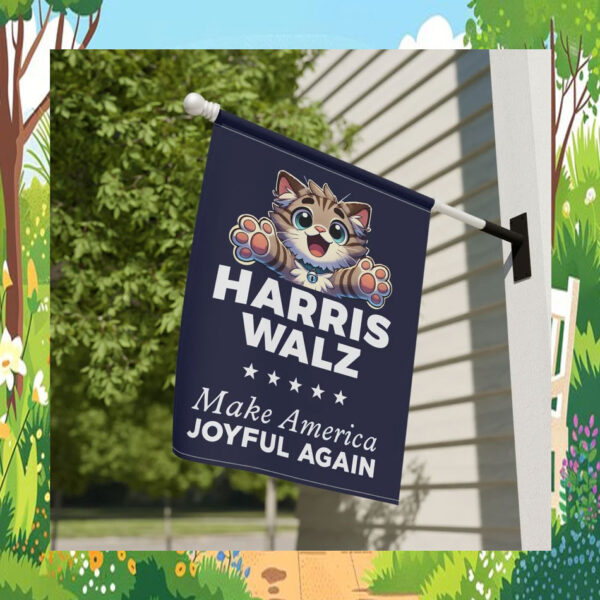 Cats ladies Harris Walz Make America Joyful Again Flag