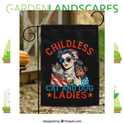 Childless Cat And Dog Ladies Kamala Flag