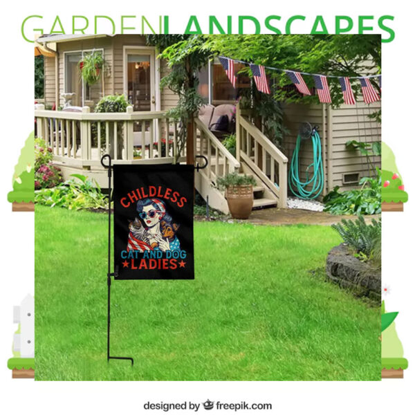Childless Cat And Dog Ladies Kamala Flag