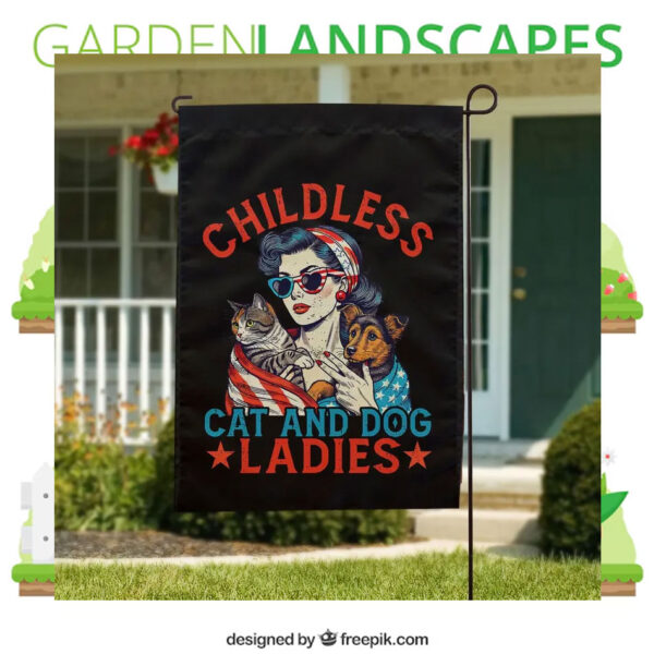 Childless Cat And Dog Ladies Kamala Flag