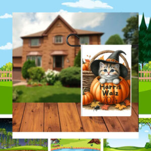 Childless Cat Ladies For Harris Walz 2024 Halloween Flag