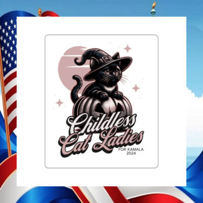 Childless Cat Ladies For Kamala 2024 Bumper Sticker