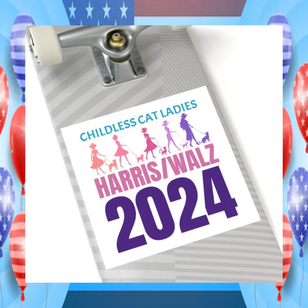 Childless Cat Ladies Harris Walz 2024 Stickers