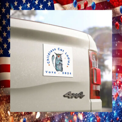 Childless Cat Ladies Kamala Vote 2024 Car Magnet