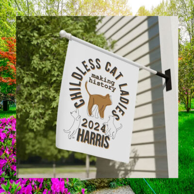 Childless Cat Ladies Making History 2024 Harris Flag