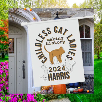 Childless Cat Ladies Making History 2024 Harris Flag