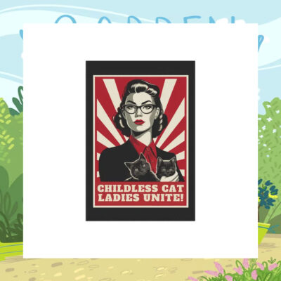 Childless Cat Ladies Unite For Kamala Harris Flag