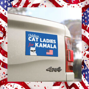 Childless Cat Ladies for Kamala Campaign Car Magnet