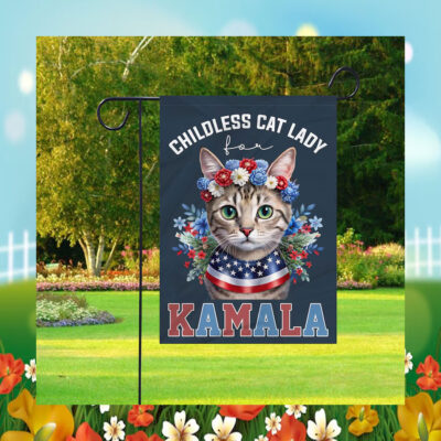 Childless Cat Lady For Kalama Harris 2024 Flag