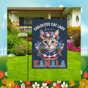 Childless Cat Lady For Kalama Harris 2024 Flag